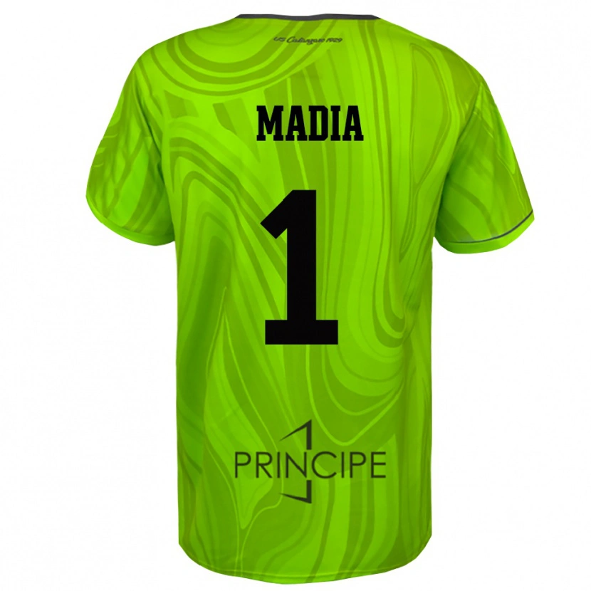 Danxen Kvinder Lorenzo Madia #1 Gul Grøn Sort Målmandstrøje 2025/26 Trøje T-shirt