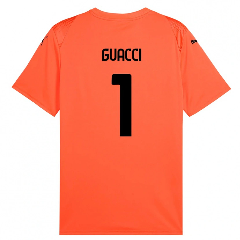 Danxen Kvinder Marco Guacci #1 Orange Sort Målmandstrøje 2025/26 Trøje T-shirt