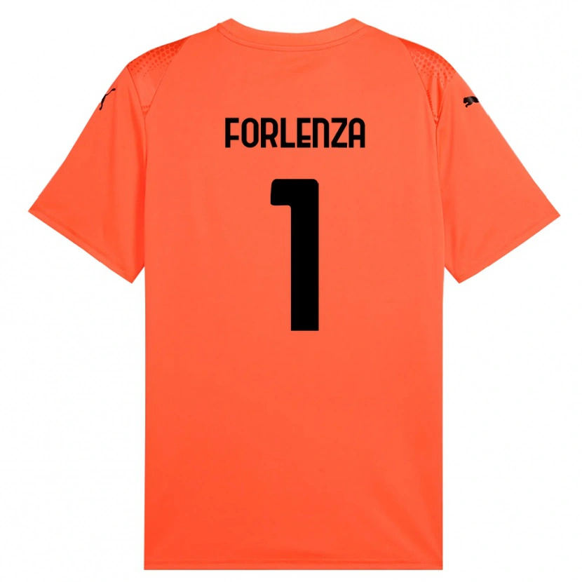 Danxen Kvinder Carlo Forlenza #1 Orange Sort Målmandstrøje 2025/26 Trøje T-shirt