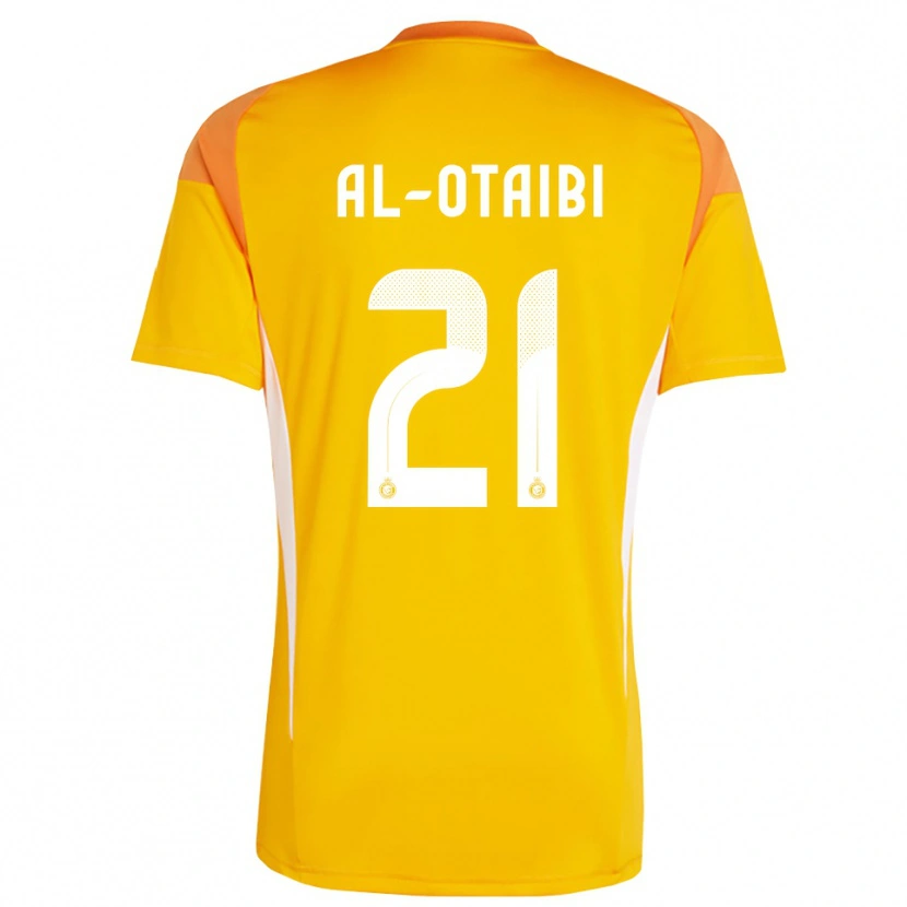 Danxen Kvinder Abdulrahman Al-Otaibi #21 Orange Gul Hvid Målmandstrøje 2025/26 Trøje T-shirt
