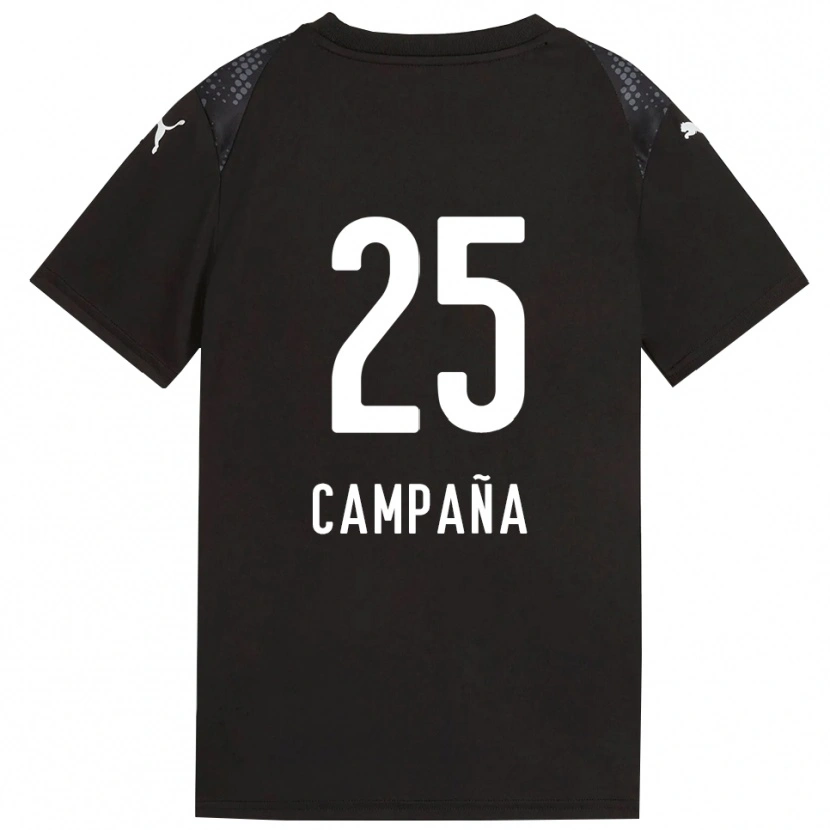 Danxen Kvinder Martín Campaña #25 Sort Gyldenrod Målmandstrøje 2025/26 Trøje T-shirt