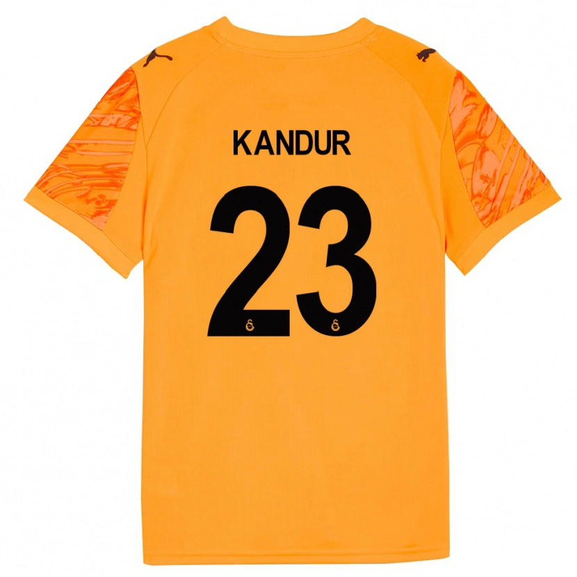 Danxen Kvinder Müge Kandur #23 Mørk Orange Sort Målmandstrøje 2025/26 Trøje T-shirt