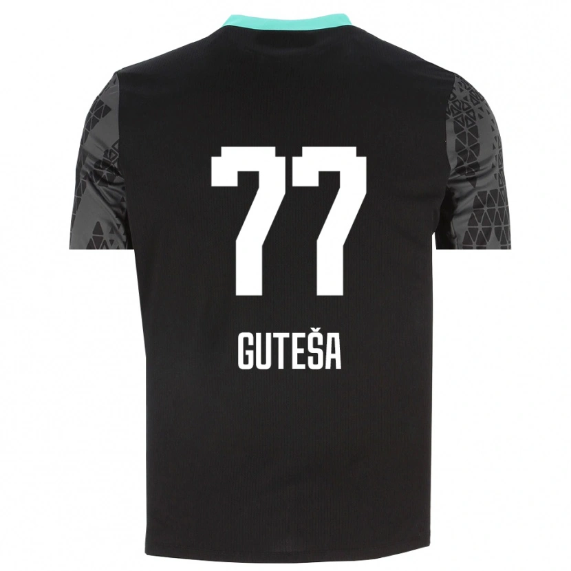 Danxen Kvinder Ivan Guteša #77 Dæmpet Grå Sort Målmandstrøje 2025/26 Trøje T-shirt