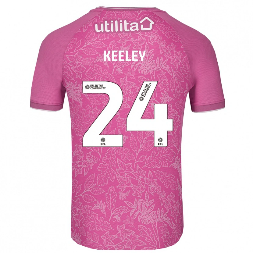 Danxen Kvinder Josh Keeley #24 Pink Sort Målmandstrøje 2025/26 Trøje T-shirt