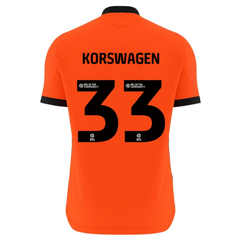 Danxen Kvinder Mattijis Korswagen #33 Rød Sort Målmandstrøje 2025/26 Trøje T-shirt