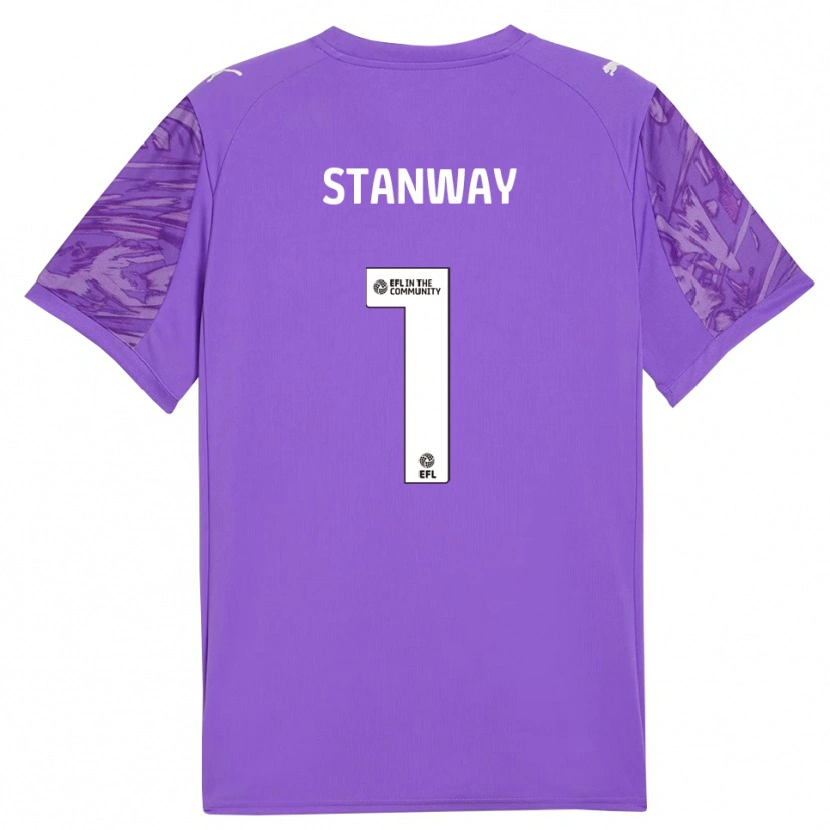 Danxen Kvinder Wyll Stanway #1 Mediumslateblue Målmandstrøje 2025/26 Trøje T-shirt