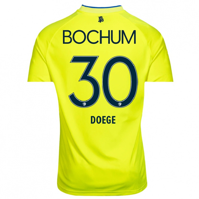 Danxen Kvinder Leonie Doege #30 Gul Grøn Målmandstrøje 2025/26 Trøje T-shirt