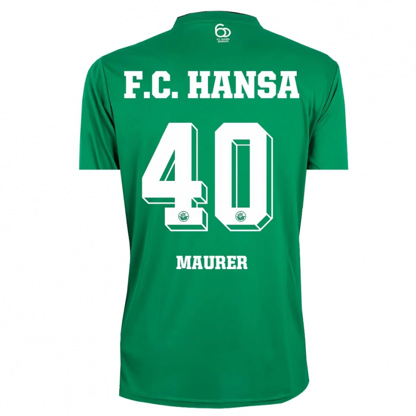 Danxen Kvinder Erik Maurer #40 Mørkegrøn Hvid Målmandstrøje 2025/26 Trøje T-shirt