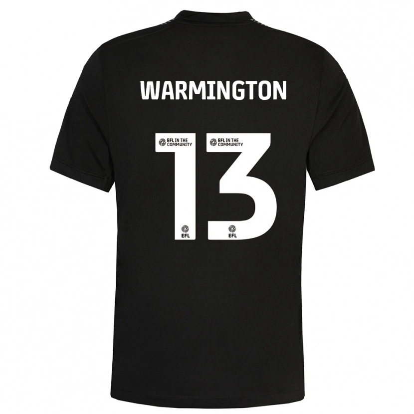Danxen Kvinder Tyrese Warmington #13 Sort Hvid Målmandstrøje 2025/26 Trøje T-shirt