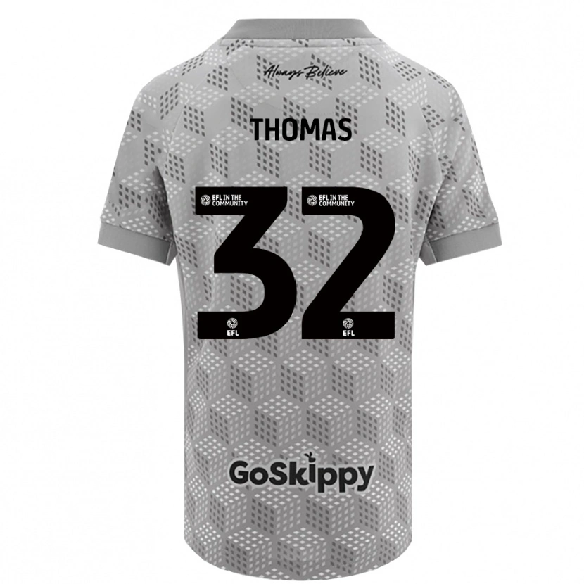 Danxen Kvinder Lewis Thomas #32 Sort Grå Målmandstrøje 2025/26 Trøje T-shirt