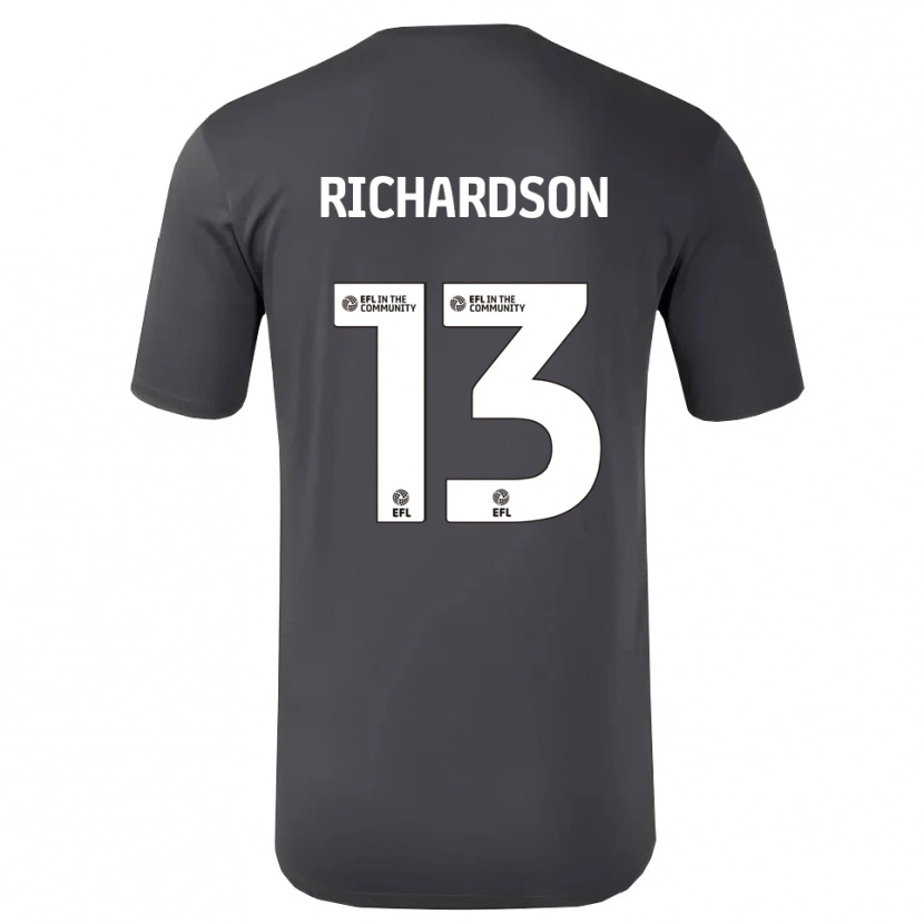 Danxen Kvinder Joseph Richardson #13 Sort Hvid Målmandstrøje 2025/26 Trøje T-shirt