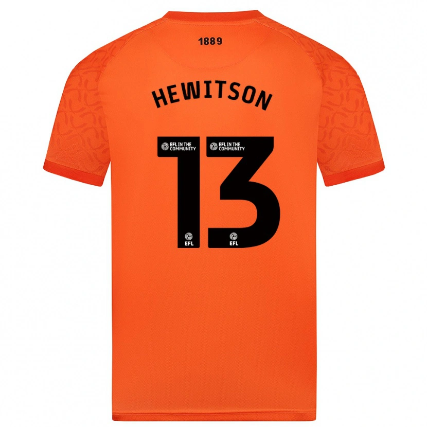 Danxen Kvinder Coby Hewitson #13 Orange Sort Målmandstrøje 2025/26 Trøje T-shirt