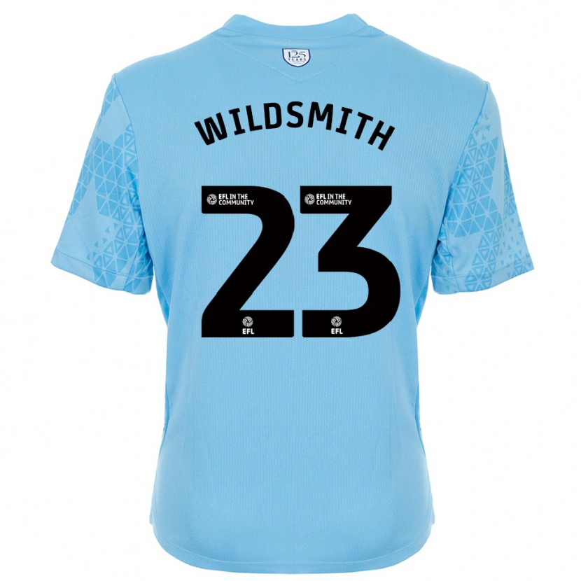 Danxen Kvinder Joe Wildsmith #23 Skyblå Sort Målmandstrøje 2025/26 Trøje T-shirt