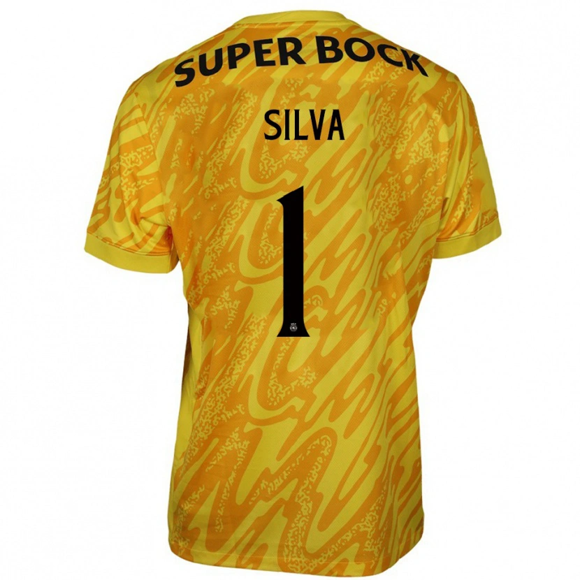 Danxen Kvinder Rui Silva #1 Gul Orange Målmandstrøje 2025/26 Trøje T-shirt