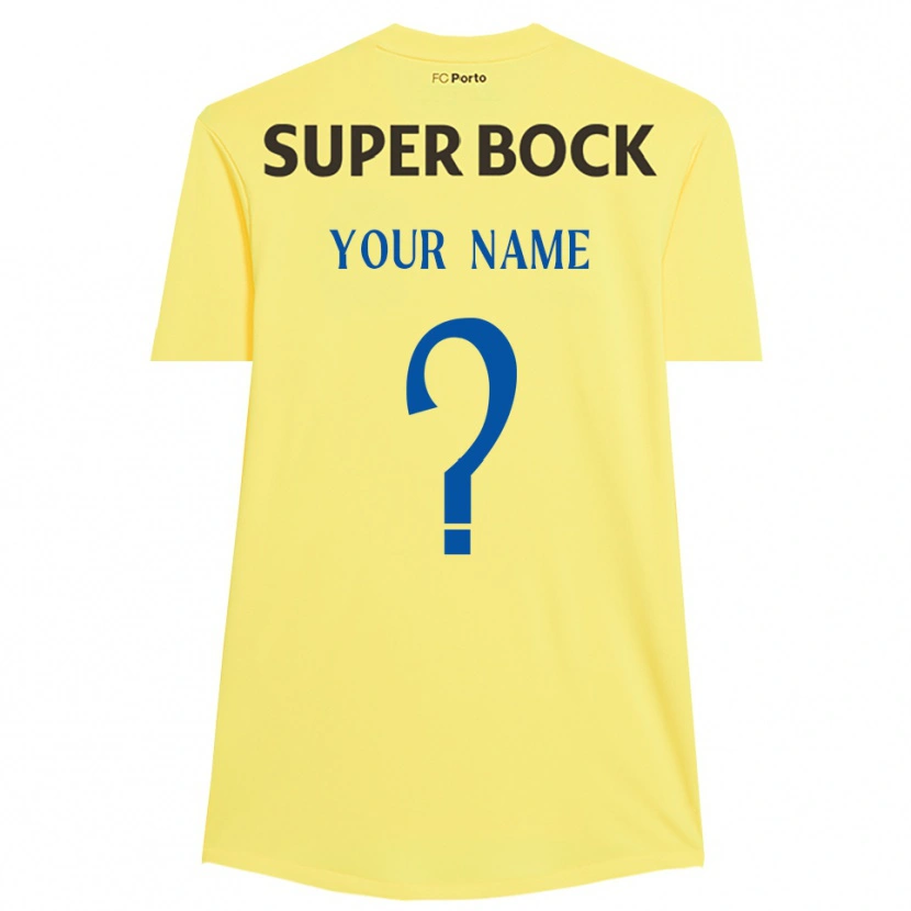 Danxen Kvinder FC Porto Lysegul Sort Målmandstrøje 2025/26 Trøje T-shirt