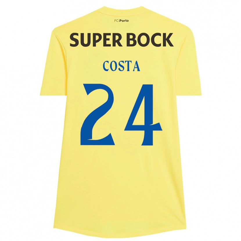 Danxen Kvinder João Costa #24 Lysegul Sort Målmandstrøje 2025/26 Trøje T-shirt