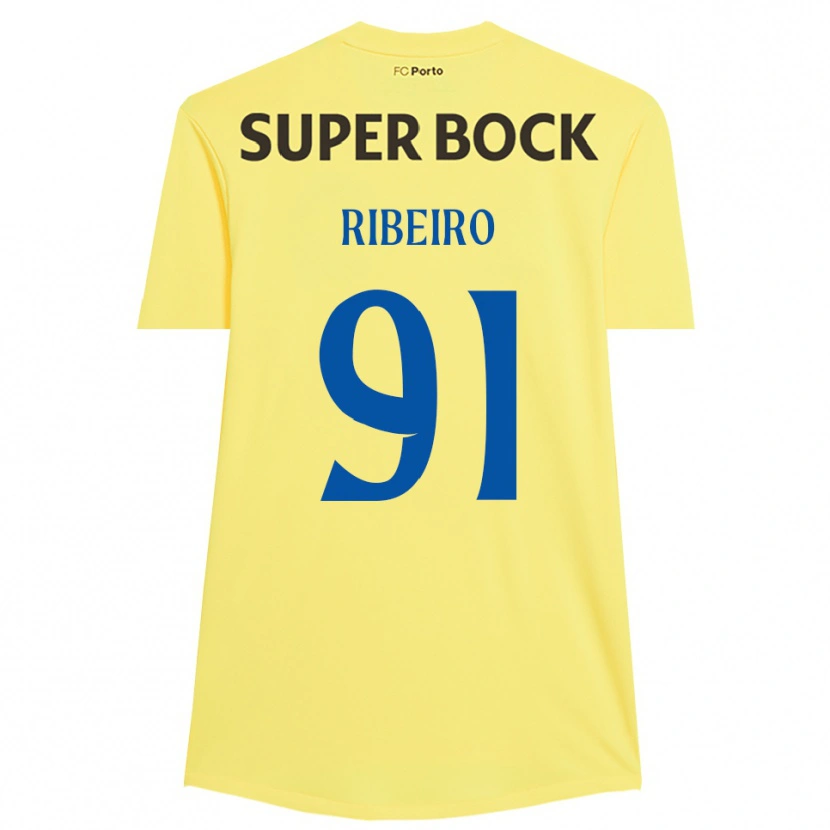 Danxen Kvinder Gonçalo Ribeiro #91 Lysegul Sort Målmandstrøje 2025/26 Trøje T-shirt