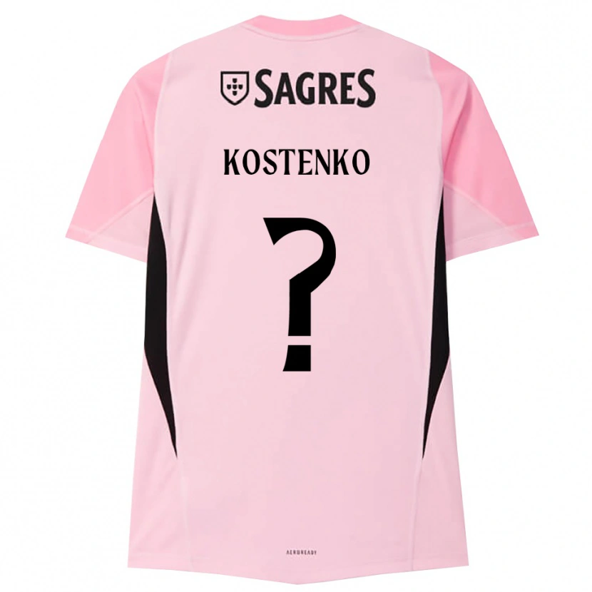 Danxen Kvinder Igor Kostenko #0 Pink Sort Målmandstrøje 2025/26 Trøje T-shirt