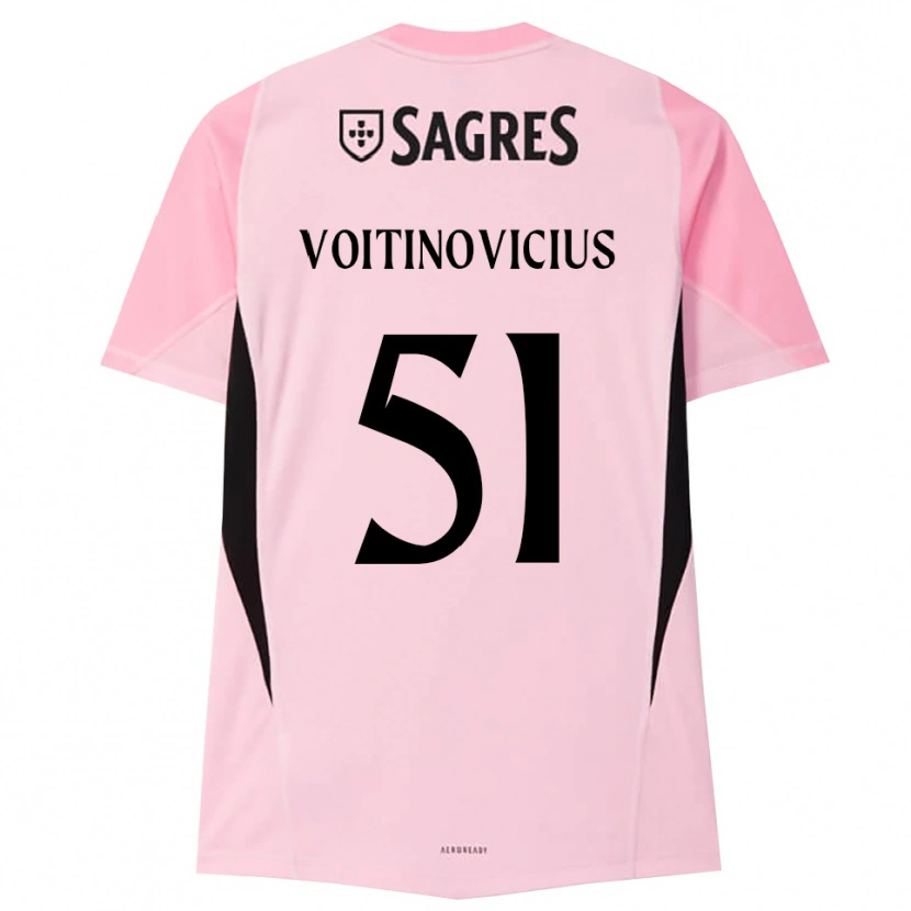 Danxen Kvinder Arnas Voitinovičius #51 Pink Sort Målmandstrøje 2025/26 Trøje T-shirt