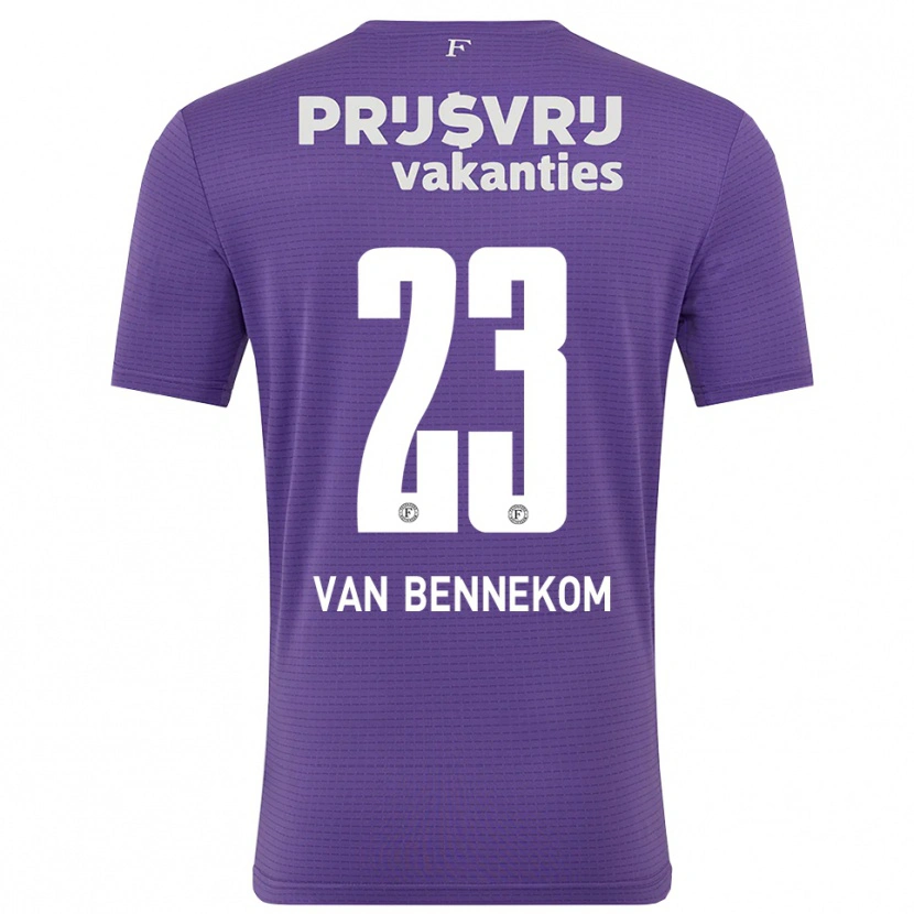 Danxen Kvinder Duron van Bennekom #23 Lilla Hvid Målmandstrøje 2025/26 Trøje T-shirt