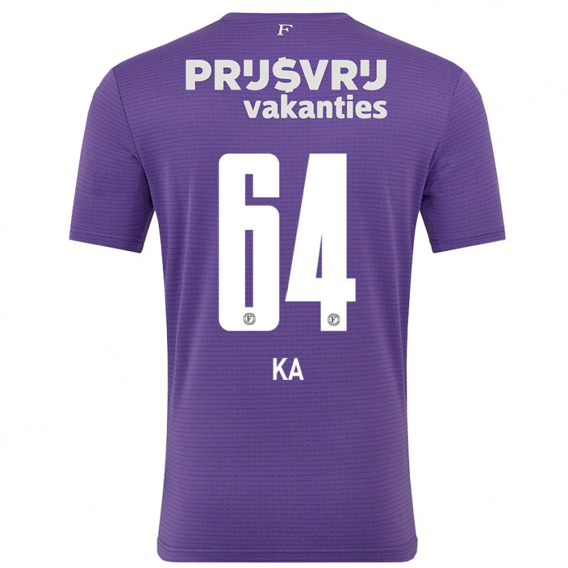 Danxen Kvinder Ismail Ka #64 Lilla Hvid Målmandstrøje 2025/26 Trøje T-shirt