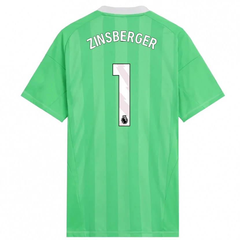Danxen Kvinder Manuela Zinsberger #1 Lysegrøn Hvid Målmandstrøje 2025/26 Trøje T-shirt