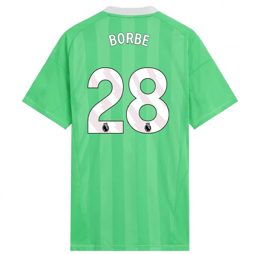 Danxen Kvinder Anneke Borbe #28 Lysegrøn Hvid Målmandstrøje 2025/26 Trøje T-shirt