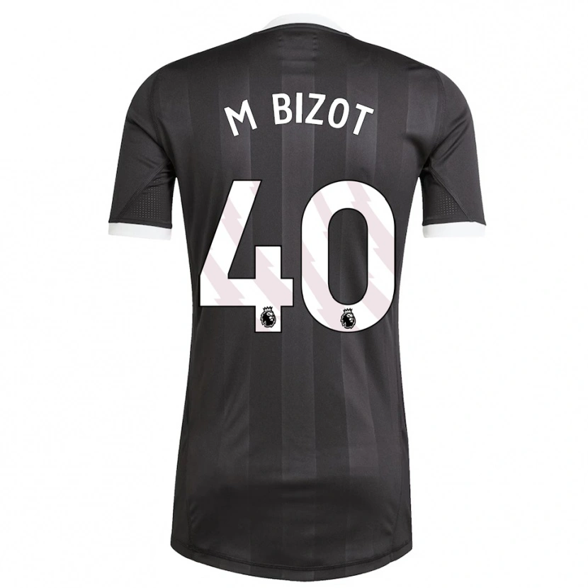 Danxen Kvinder Marco Bizot #40 Sort Hvid Målmandstrøje 2025/26 Trøje T-shirt