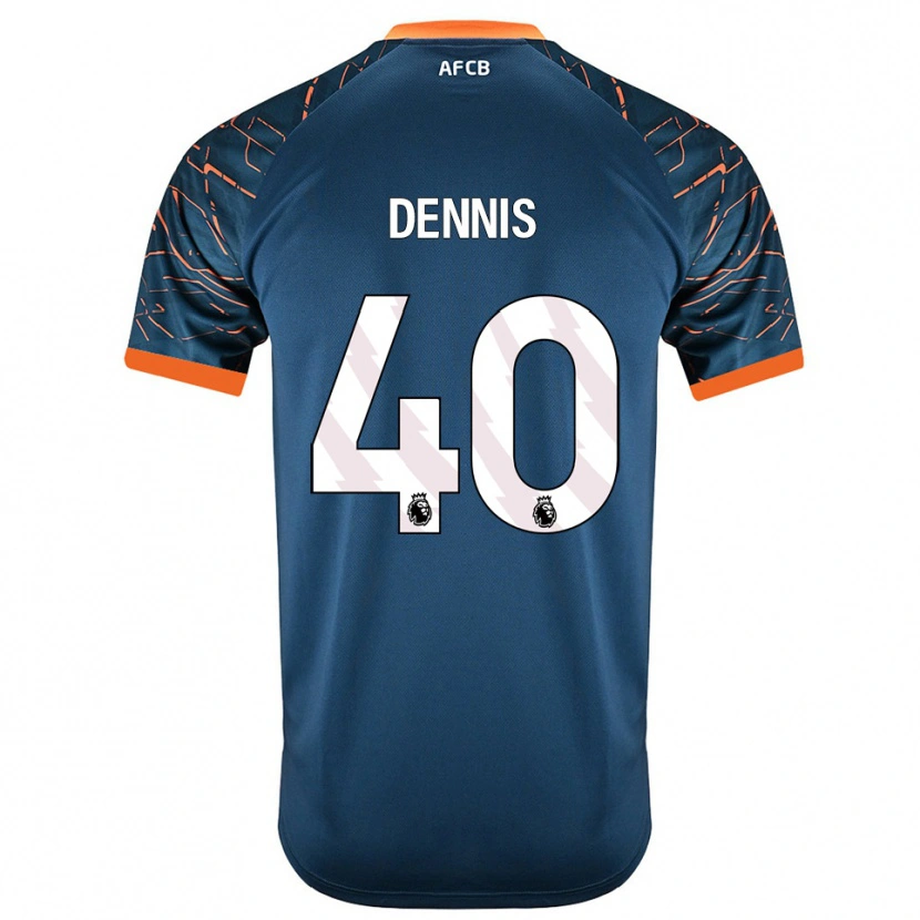 Danxen Kvinder Will Dennis #40 Mørk Skiferblå Målmandstrøje 2025/26 Trøje T-shirt