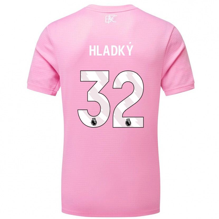 Danxen Kvinder Vaclav Hladky #32 Pink Hvid Målmandstrøje 2025/26 Trøje T-shirt