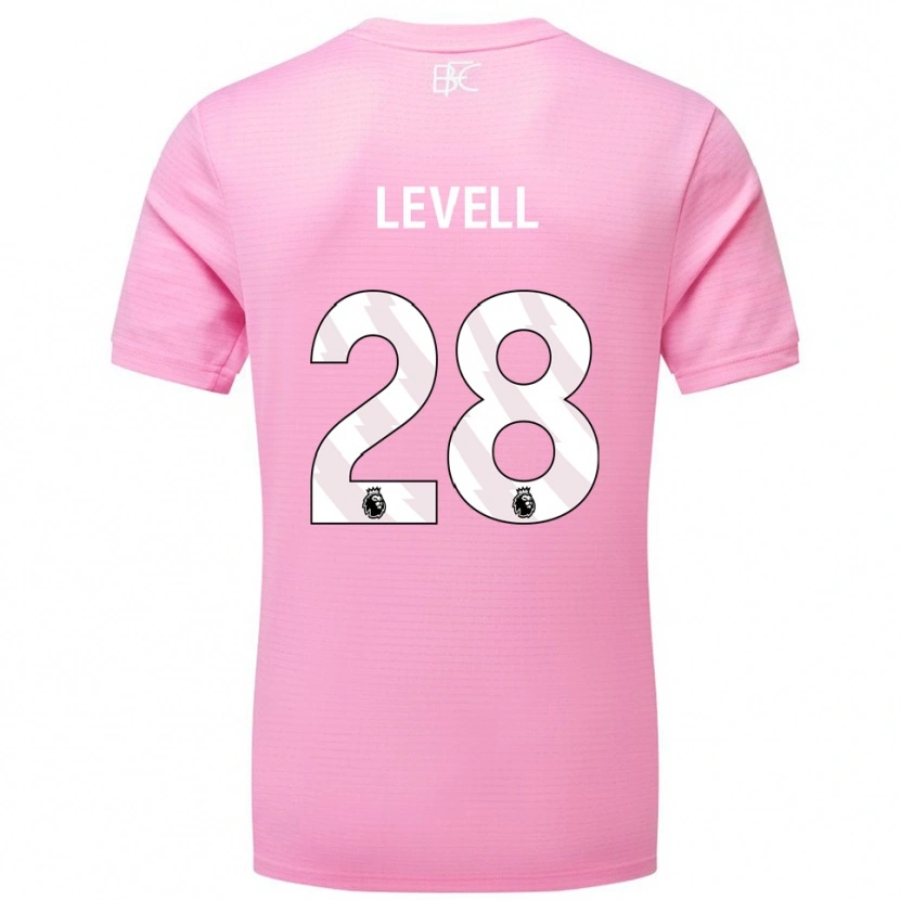 Danxen Kvinder Kirstie Levell #28 Pink Hvid Målmandstrøje 2025/26 Trøje T-shirt