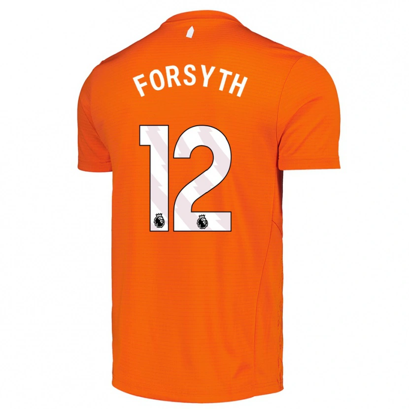 Danxen Kvinder Luke Forsyth #12 Orange Sort Målmandstrøje 2025/26 Trøje T-shirt