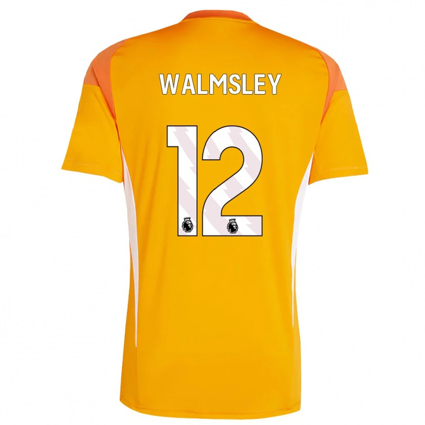 Danxen Kvinder Joseph Walmsley #12 Orange Hvid Målmandstrøje 2025/26 Trøje T-shirt