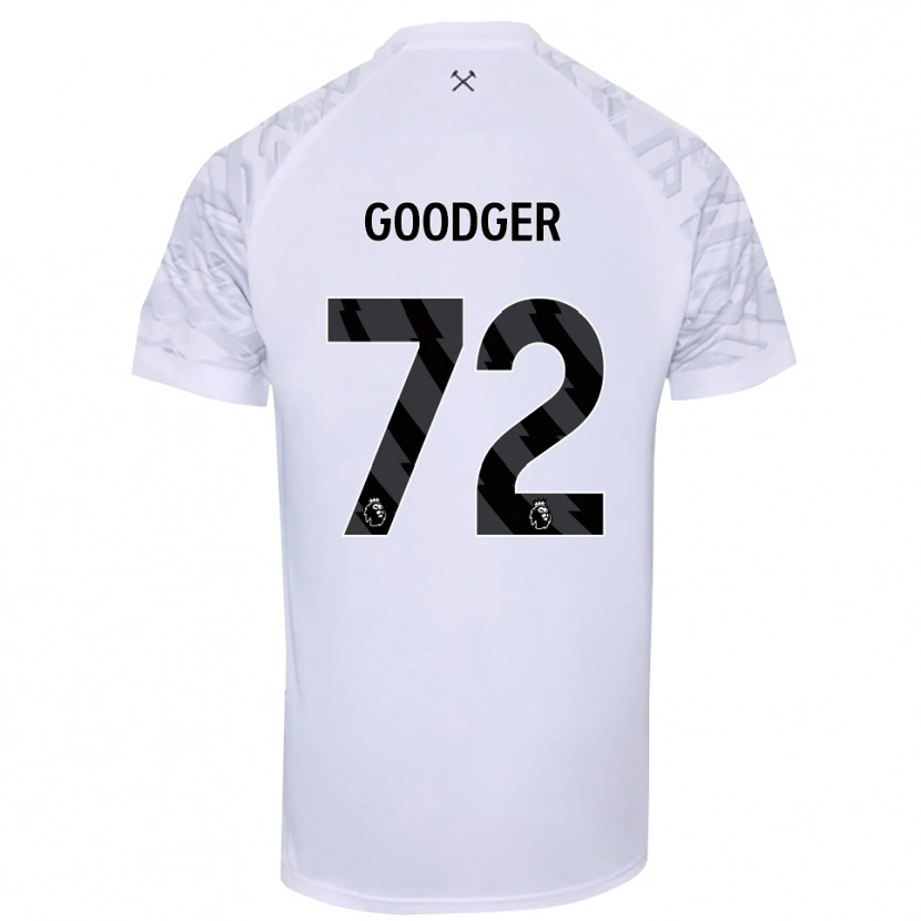 Danxen Kvinder Tommy Goodger #72 Hvid Sort Målmandstrøje 2025/26 Trøje T-shirt