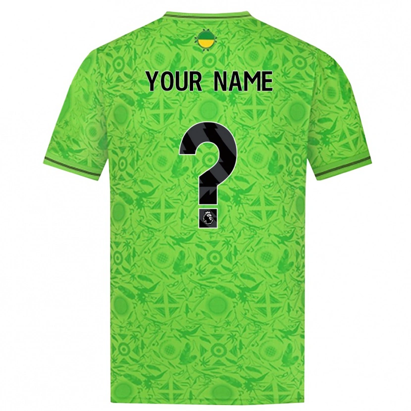 Danxen Kvinder Wolverhampton Wanderers Grøn Sort Målmandstrøje 2025/26 Trøje T-shirt