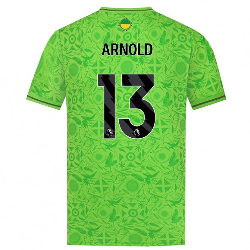 Danxen Kvinder Alfie Arnold #13 Grøn Sort Målmandstrøje 2025/26 Trøje T-shirt