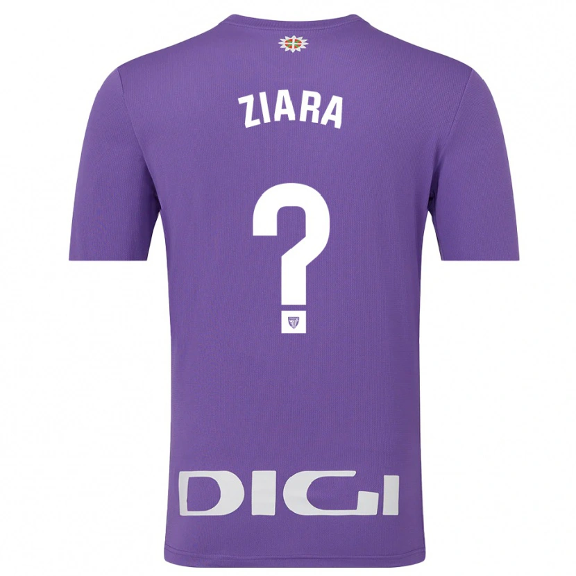 Danxen Kvinder Ziara Vega Uribarri #0 Lilla Hvid Målmandstrøje 2025/26 Trøje T-shirt