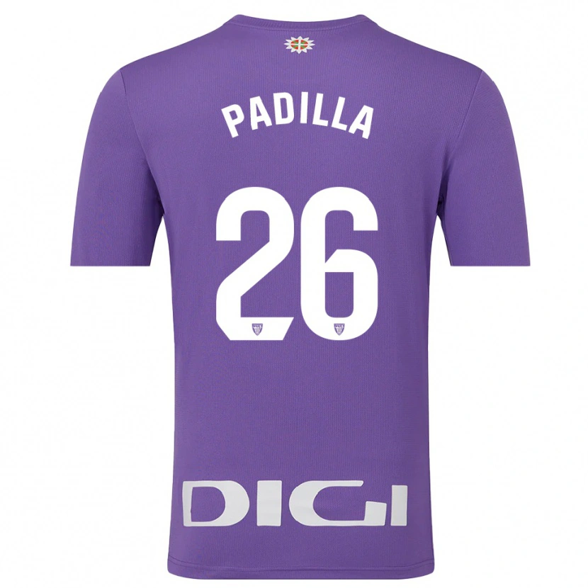 Danxen Kvinder Álex Padilla #26 Lilla Hvid Målmandstrøje 2025/26 Trøje T-shirt