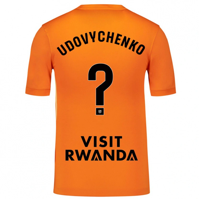 Danxen Kvinder Glib Udovychenko #0 Orange Sort Målmandstrøje 2025/26 Trøje T-shirt