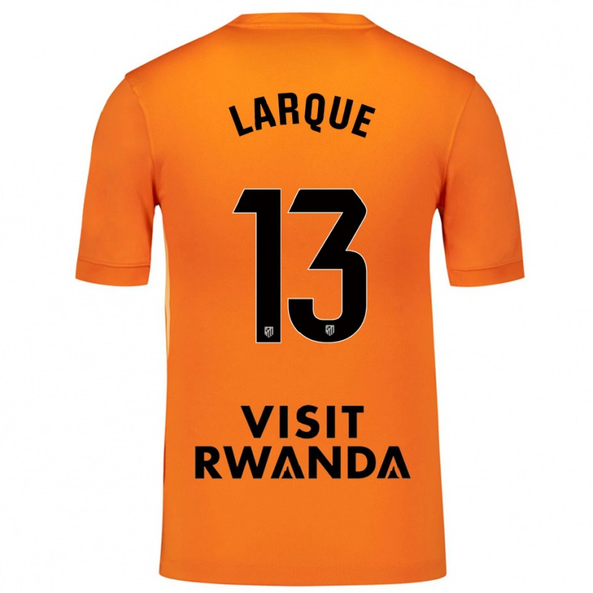 Danxen Kvinder Patricia Larqué #13 Orange Sort Målmandstrøje 2025/26 Trøje T-shirt