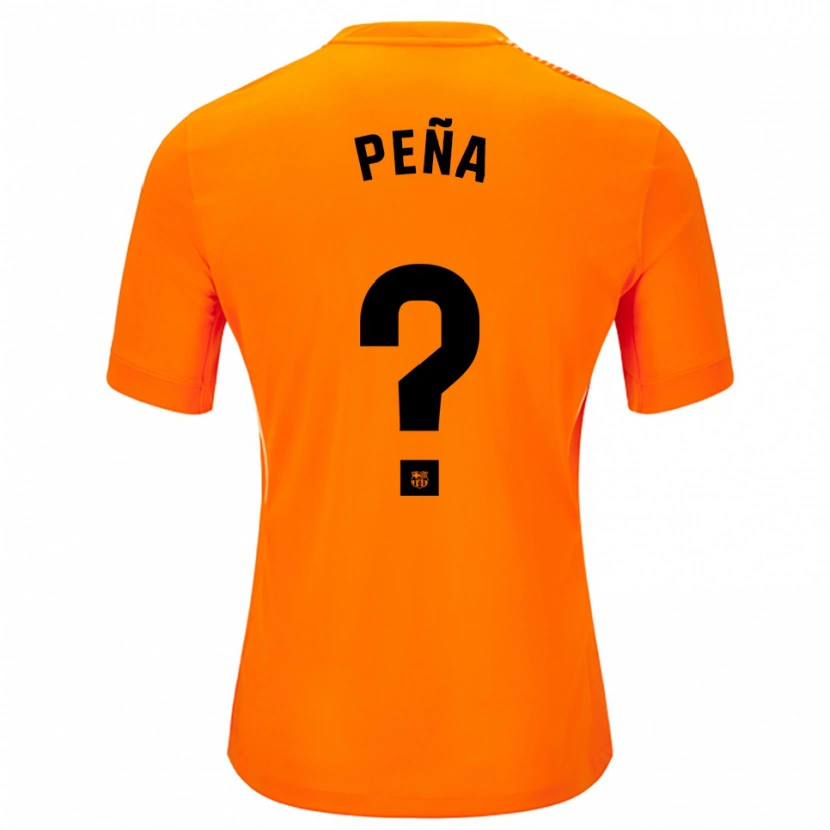 Danxen Kvinder Pablo Peña #0 Orange Sort Målmandstrøje 2025/26 Trøje T-shirt