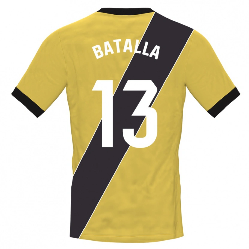 Danxen Kvinder Augusto Batalla #13 Gul Sort Målmandstrøje 2025/26 Trøje T-shirt