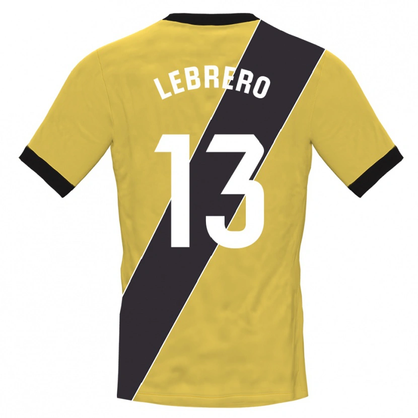 Danxen Kvinder Lucia Lebrero Rodríguez #13 Gul Sort Målmandstrøje 2025/26 Trøje T-shirt