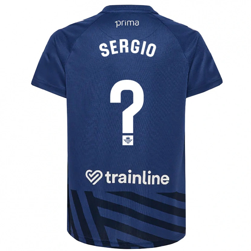 Danxen Kvinder Sergio Vázquez #0 Kongeblå Hvid Målmandstrøje 2025/26 Trøje T-shirt