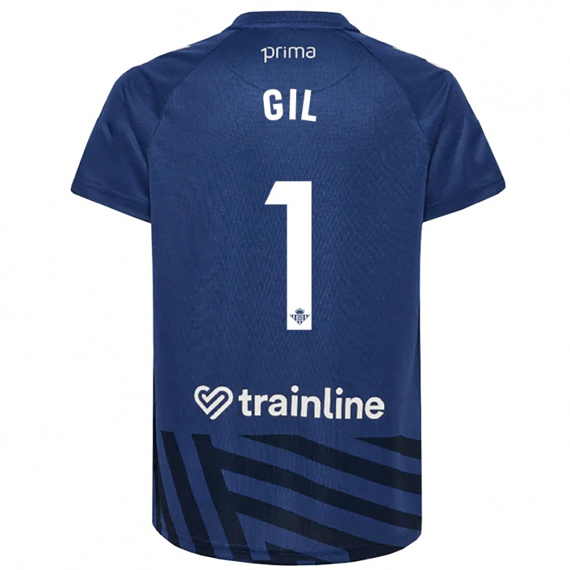 Danxen Kvinder Noelia Gil #1 Kongeblå Hvid Målmandstrøje 2025/26 Trøje T-shirt