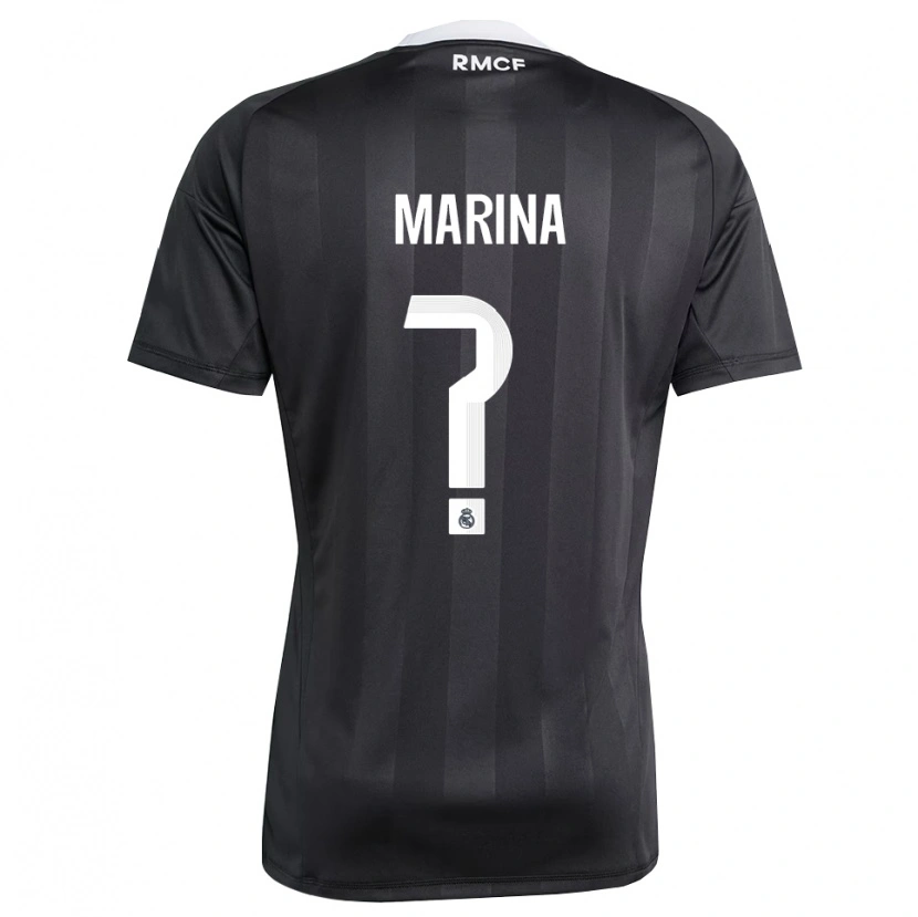 Danxen Kvinder Nacho Marina #0 Sort Hvid Målmandstrøje 2025/26 Trøje T-shirt