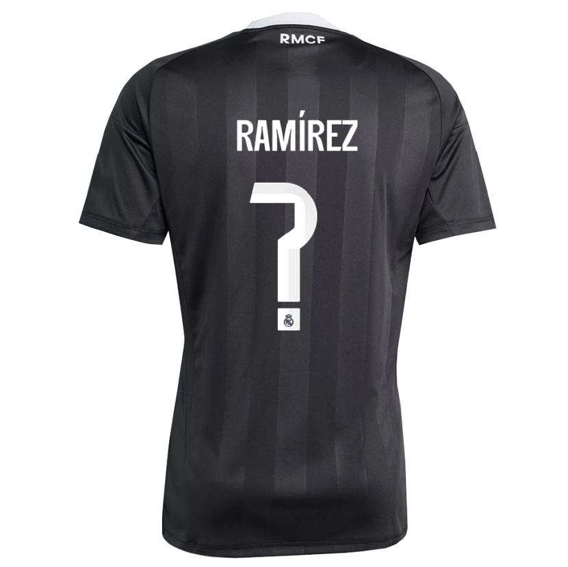 Danxen Kvinder Izan Ramírez #0 Sort Hvid Målmandstrøje 2025/26 Trøje T-shirt