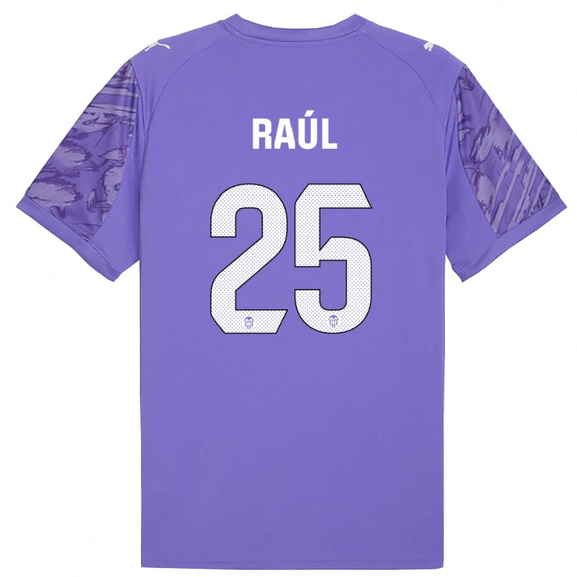 Danxen Kvinder Raúl Jiménez #25 Lilla Hvid Målmandstrøje 2025/26 Trøje T-shirt