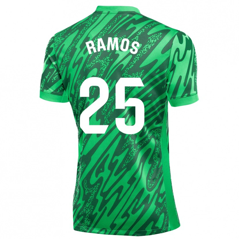 Danxen Kvinder Alejandro Ramos #25 Mørkegrøn Hvid Målmandstrøje 2025/26 Trøje T-shirt