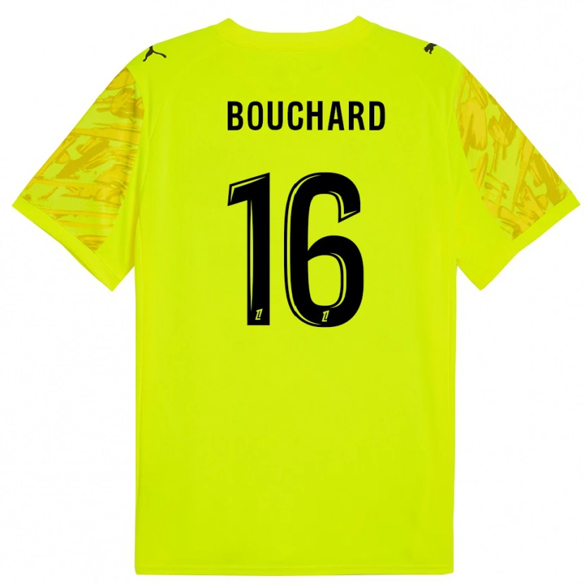Danxen Kvinder Ambre Bouchard #16 Fluorescerende Grøn Sort Målmandstrøje 2025/26 Trøje T-shirt